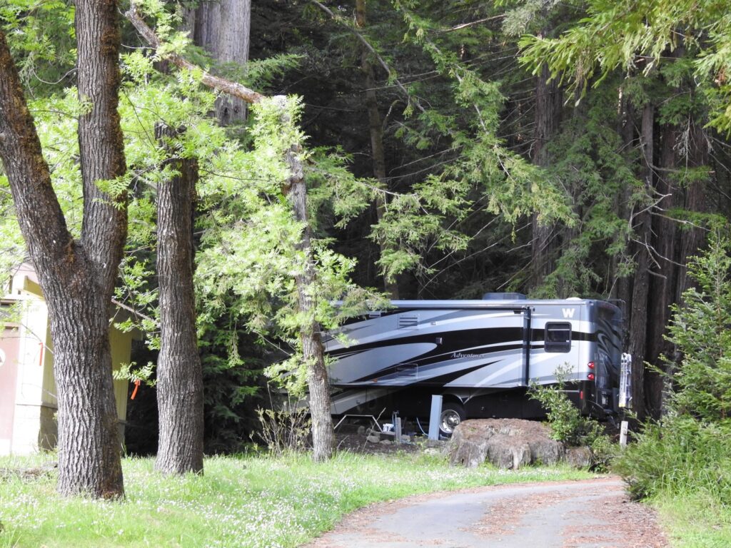 RV at camp host site